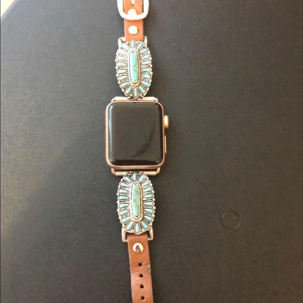 Faux turquoise cluster Apple Watch band 38mm